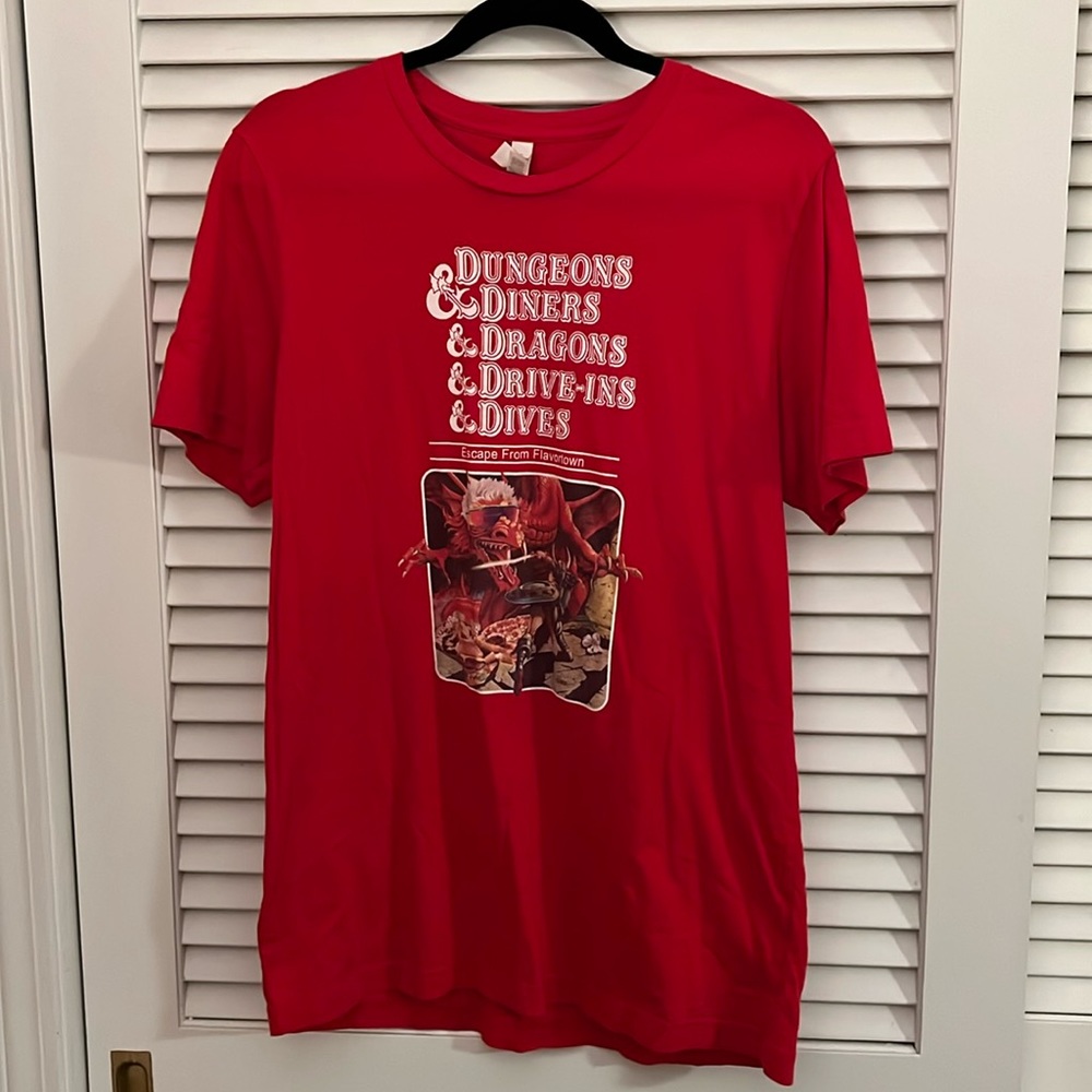 Dungeons & Diners & Dragons & Drive-ins & Dives T-Shirt - Large